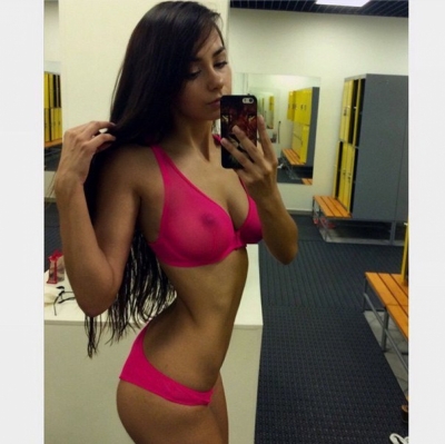 hot latina in pink