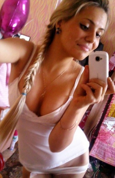 sexy brunette with big tits