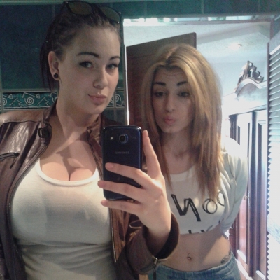 sexy big boobs babes selfie