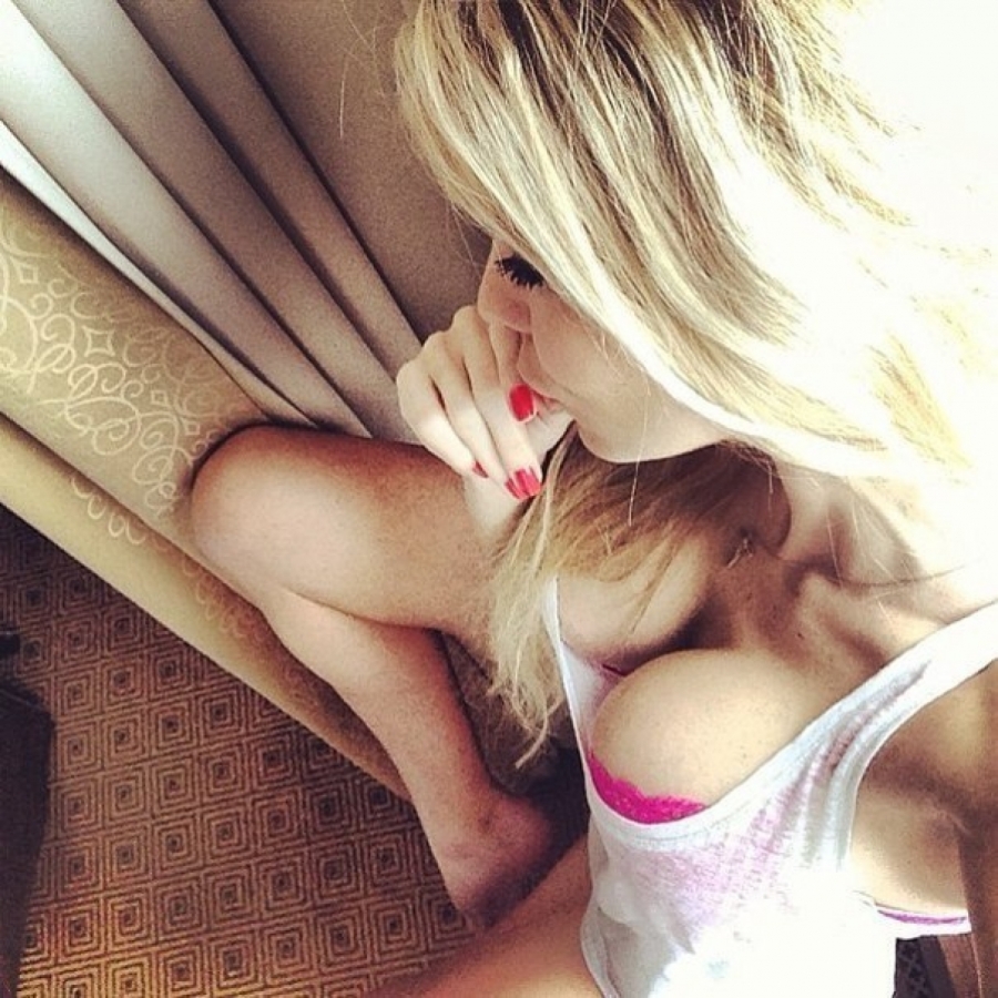 sexy blonde teen with big boobs