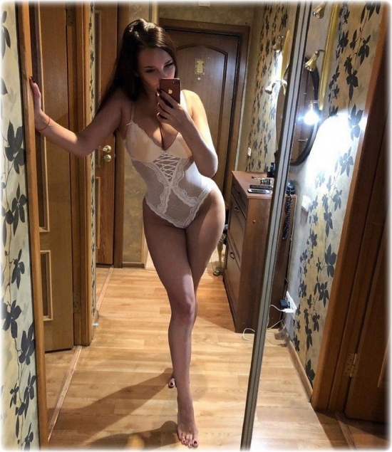 Hot white lingerie